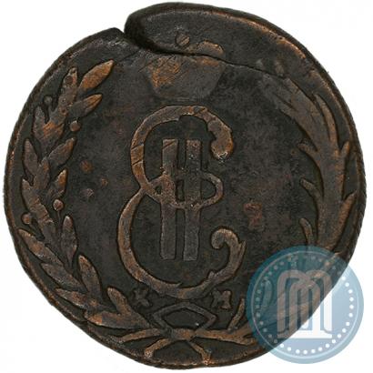 Picture 1 kopeck 1771 year КМ 
