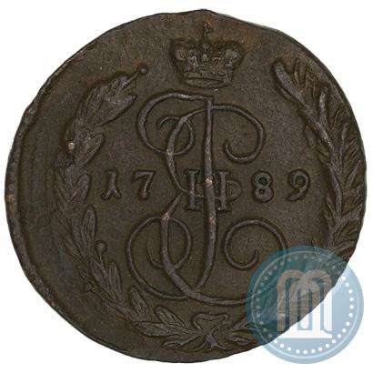 Picture 1 kopeck 1789 year ЕМ 