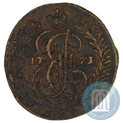 Picture 2 kopecks 1791 year АМ 