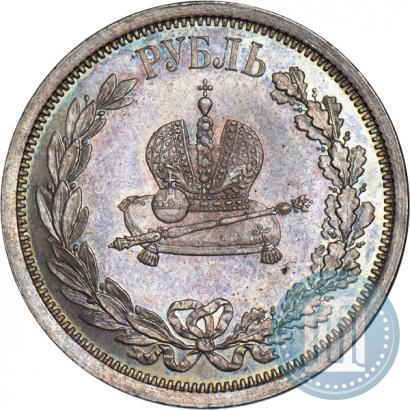 Picture 1 rouble 1883 year ЛШ "On the Coronation of Emperor Alexander III"