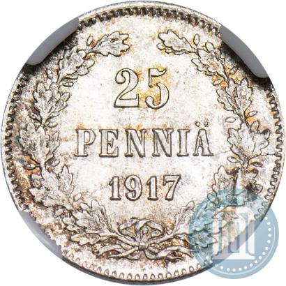 Picture 25 pennia 1917 year S 