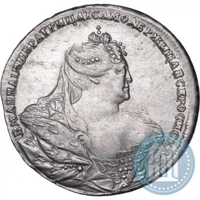 Фото 1 рубль 1737 года  "Московский тип"