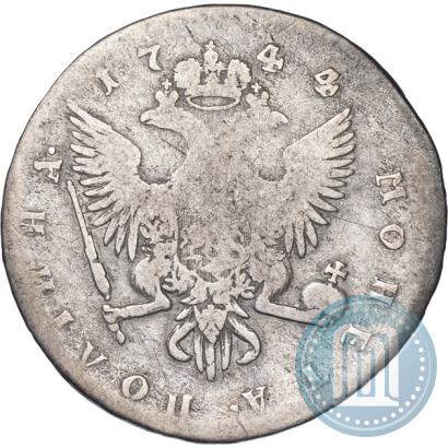 Фото Полтина 1744 года СПБ 