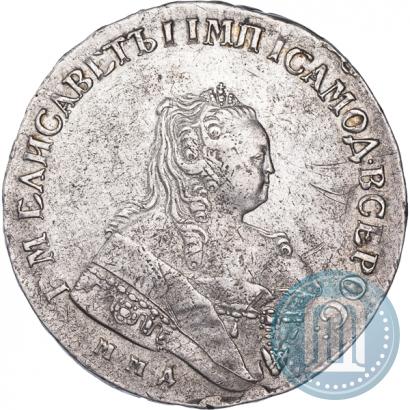 Фото 1 рубль 1749 года ММД 