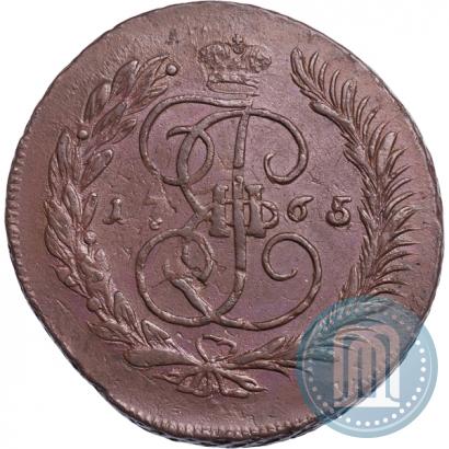 Фото 5 копеек 1765 года ММ 