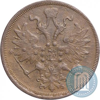 Picture 5 kopecks 1866 year ЕМ 