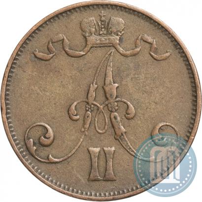 Фото 5 пенни 1875 года  