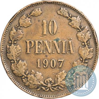 Фото 10 пенни 1907 года  