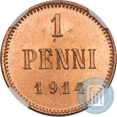 Фото 1 пенни 1914 года  