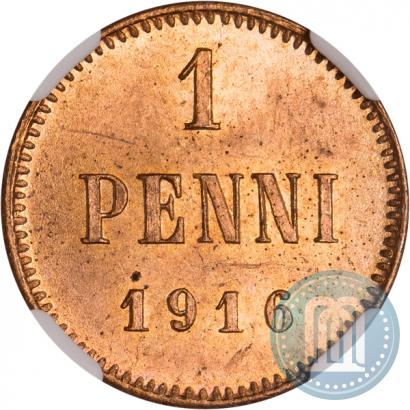 Фото 1 пенни 1916 года  
