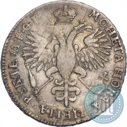 Фото 1 рубль 1719 года OK "Портрет в латах"
