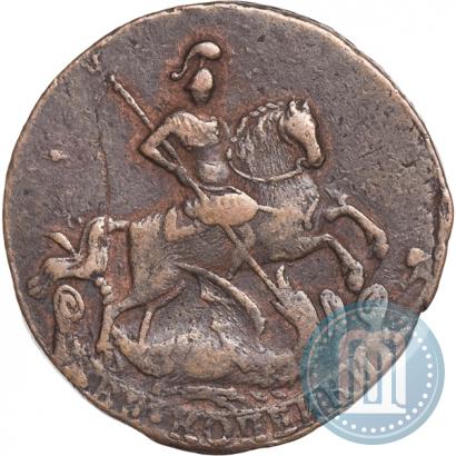 Фото 2 копейки 1758 года  "Номинал под Св. Георгием"