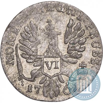 Picture 6 groszy 1761 year  