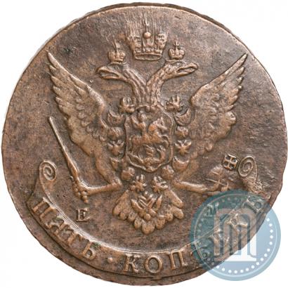 Picture 5 kopecks 1765 year ЕМ 