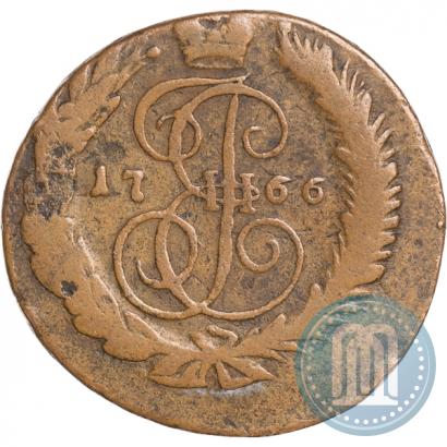 Picture 2 kopecks 1766 year  