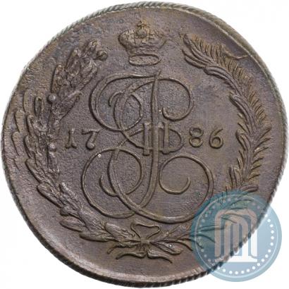 Фото 5 копеек 1786 года КМ 