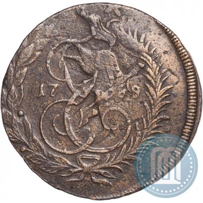 Фото 2 копейки 1789 года ММ 