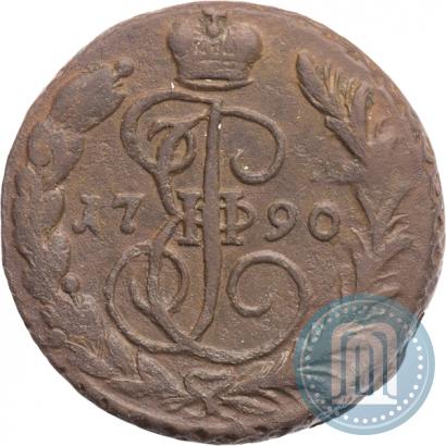 Picture 1 kopeck 1790 year ЕМ 