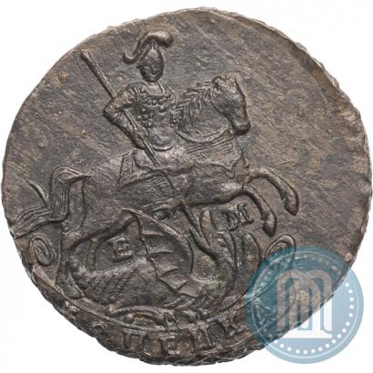 Picture 1 kopeck 1791 year ЕМ 