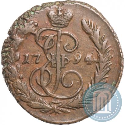 Picture 1 kopeck 1794 year ЕМ 