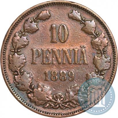 Picture 10 pennia 1889 year  