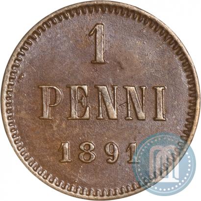 Picture 1 penni 1891 year  