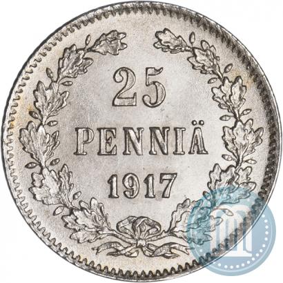 Picture 25 pennia 1917 year S 