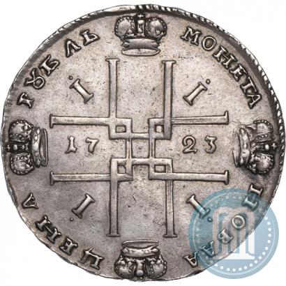 Фото 1 рубль 1723 года OK "Портрет в горностаевой мантии"