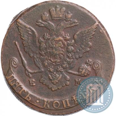 Picture 5 kopecks 1768 year ЕМ 