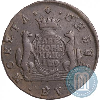 Picture 2 kopecks 1769 year КМ 