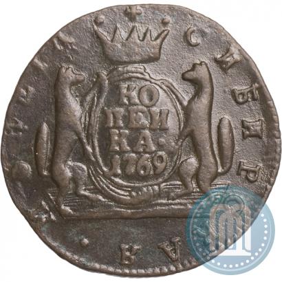 Picture 1 kopeck 1769 year КМ 