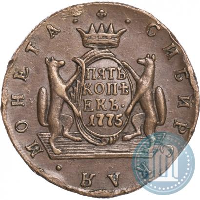 Picture 5 kopecks 1775 year КМ 