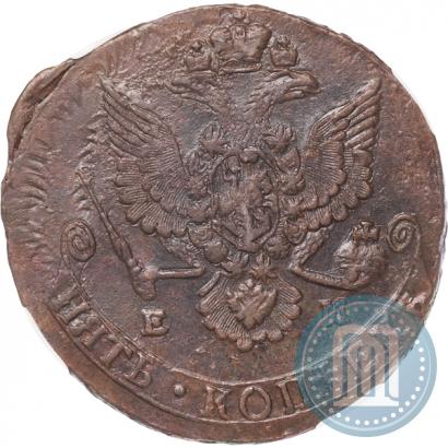 Picture 5 kopecks 1780 year ЕМ 