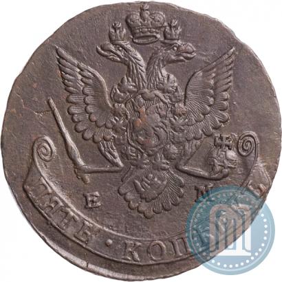 Picture 5 kopecks 1780 year ЕМ 
