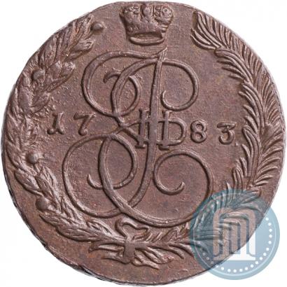 Picture 5 kopecks 1783 year ЕМ 