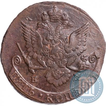 Picture 5 kopecks 1785 year ЕМ 
