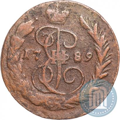 Picture 1 kopeck 1789 year ЕМ 