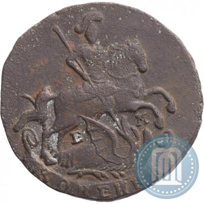 Picture 1 kopeck 1791 year ЕМ 