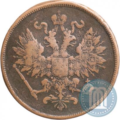 Фото 2 копейки 1862 года ВМ 