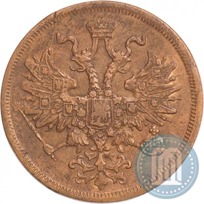 Picture 5 kopecks 1866 year ЕМ 