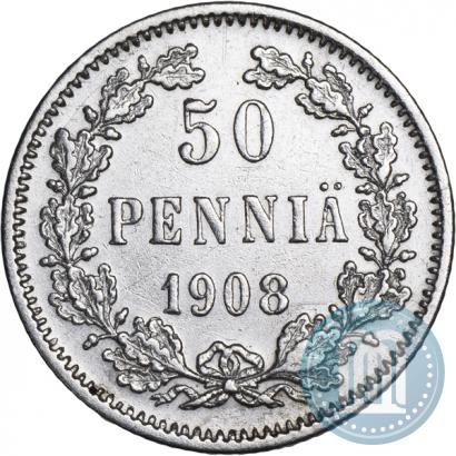 Picture 50 pennia 1908 year L 