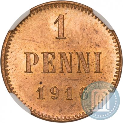 Фото 1 пенни 1916 года  
