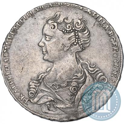 Picture 1 rouble 1726 year  "Moscow type, portrait turned to the left"