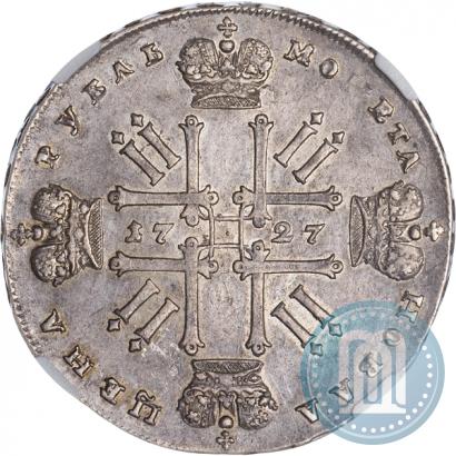 Picture 1 rouble 1727 year  "Moscow type"