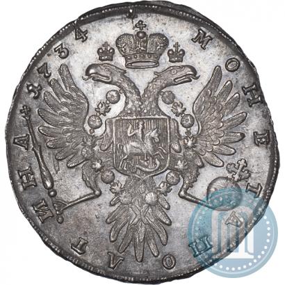 Picture Poltina 1734 year  "Type of 1735"