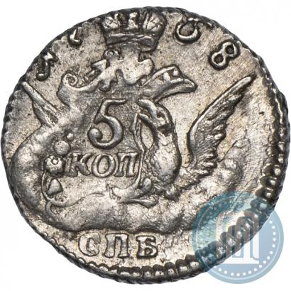 Фото 5 копеек 1758 года СПБ 