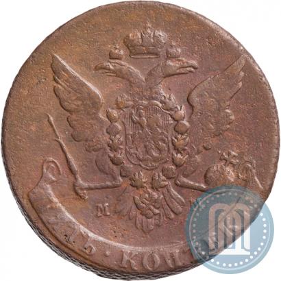 Фото 5 копеек 1758 года ММ 