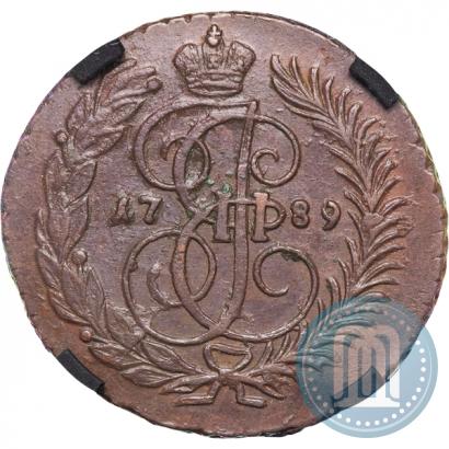 Фото 2 копейки 1789 года АМ 