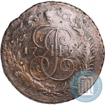 Фото 5 копеек 1793 года  "Павловский перечекан"