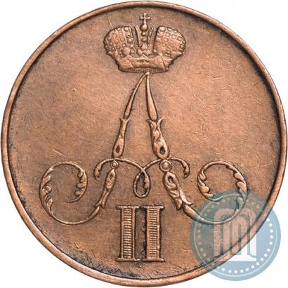 Picture 1 kopeck 1856 year ВМ 